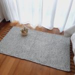 Small White and Grey Rug - 60x110cm - Ring Line Rug