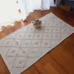Small Beige Rug - 50x100cm - Knotted Rug