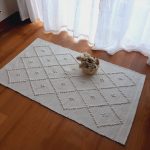 Small Pearl White Rug - 50x100cm - Knotted Rug
