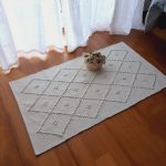 Small Pearl White Rug - 50x100cm - Knotted Rug