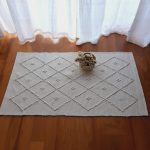 Small Pearl White Rug - 50x100cm - Knotted Rug