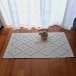 Small Pearl White Rug - 50x100cm - Knotted Rug