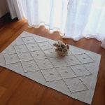 Small Pearl White Rug - 50x100cm - Knotted Rug