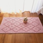 Small Light Pink Rug - 50x100cm - Knotted Rug