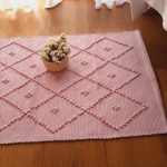 Small Light Pink Rug - 50x100cm - Knotted Rug