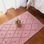 Small Light Pink Rug - 50x100cm - Knotted Rug