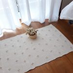 Small Beige Rug - 50x100cm - Knotted Rug