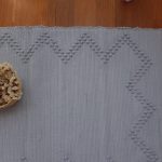 Small Grey Rug - 50x100cm - Knotted Rug
