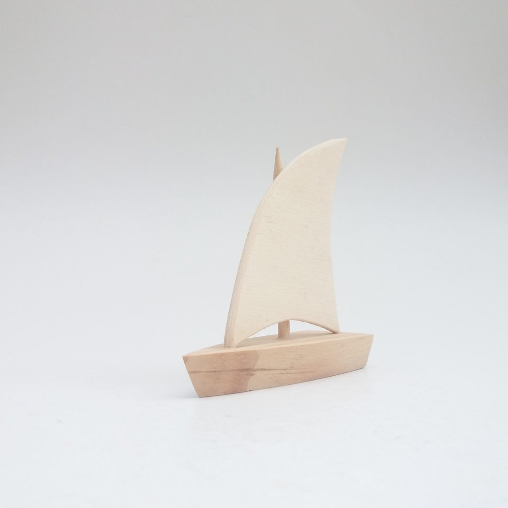 Wooden Miniature Boat to Paint - PadaWorks
