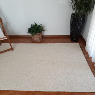 Large cream rug