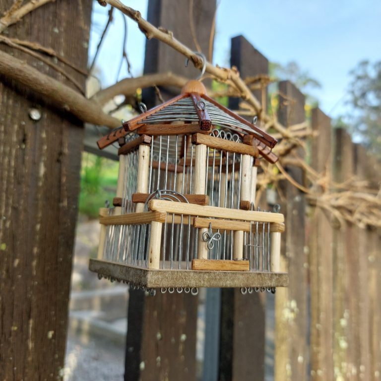 Mini Rustic Bird Cage PadaWorks
