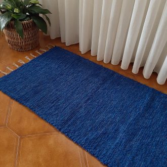 Small royal blue rug