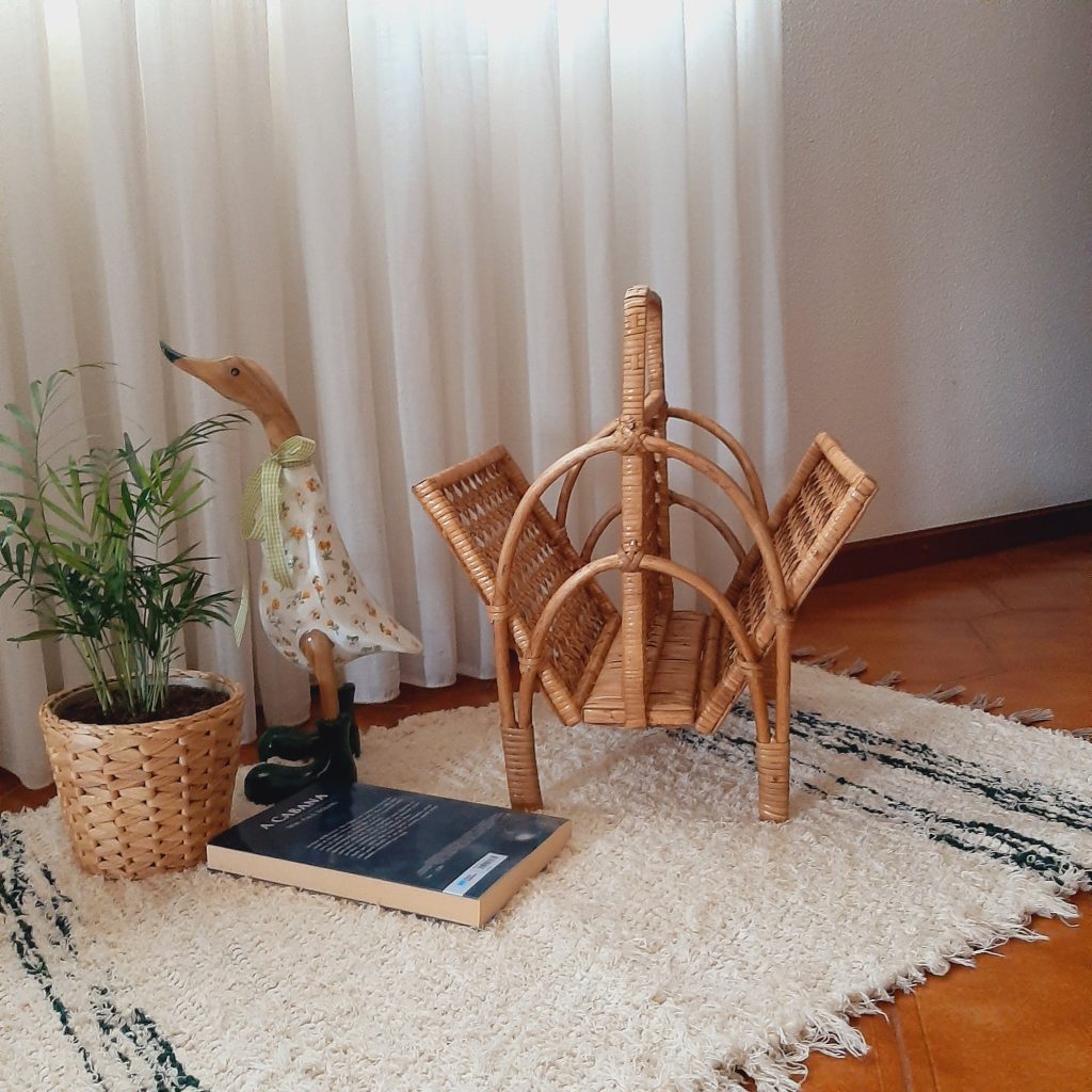 Rustic Wicker Magazine Holder PadaWorks