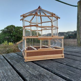 Wooden Bird Cage Octagonal