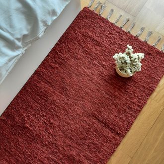 Terracotta runner rug