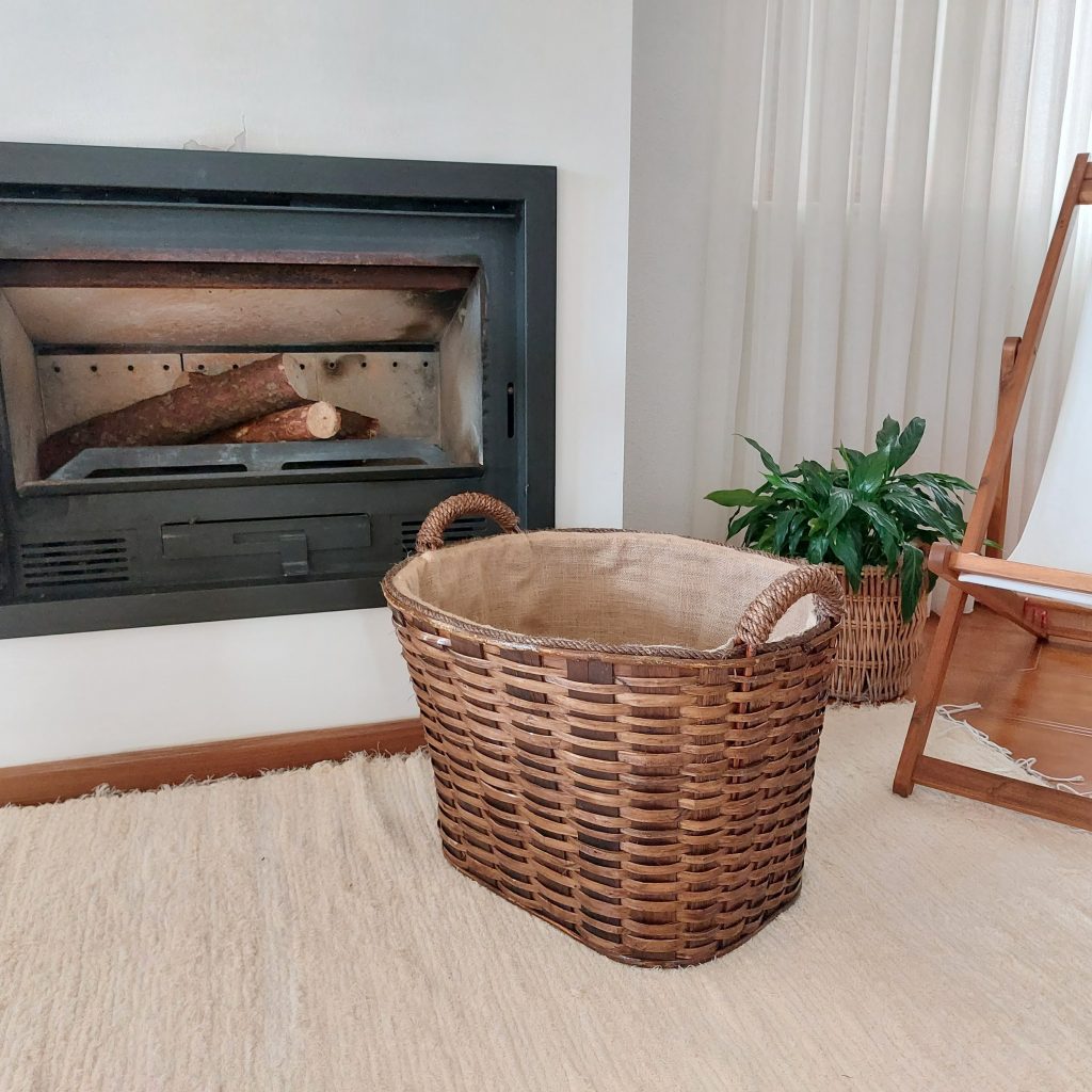 Wicker Firewood Basket Oval Basket PadaWorks