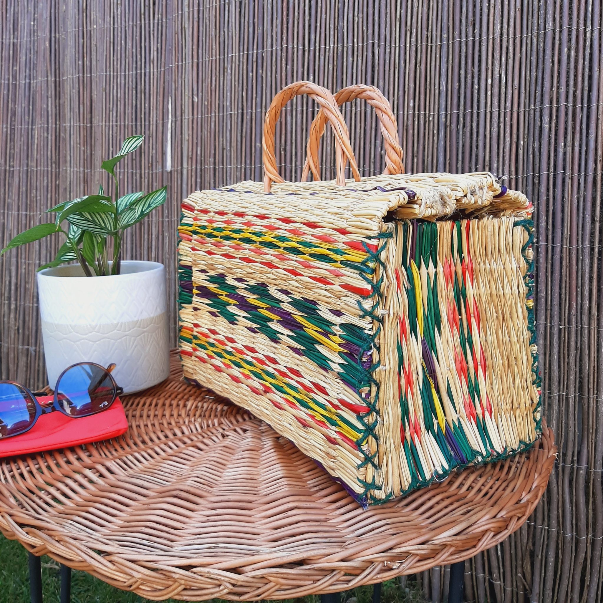 Straw Reed Basket Bag - PadaWorks