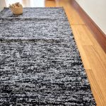 Medium Black and Grey Rug - 70x140cm - Ring Line Rug
