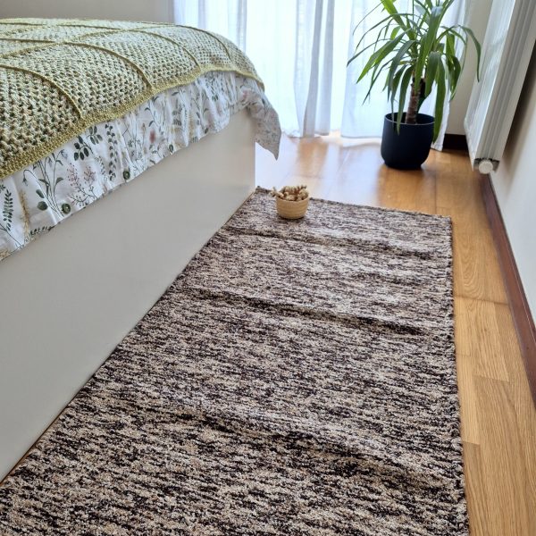 Medium Mixed Brown Rug - 70x140cm - Ring Line Rug