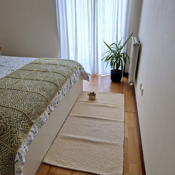 Medium Cream Rug - 70x140cm - Ring Line Rug