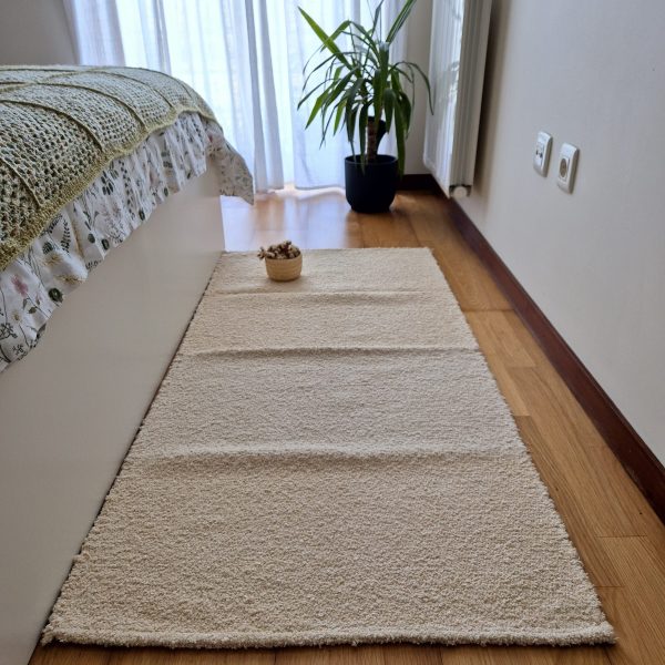 Medium Cream Rug - 70x140cm - Ring Line Rug