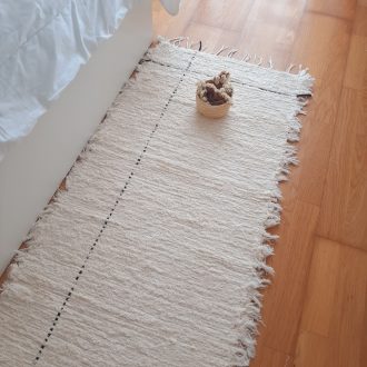 long cream runner rug