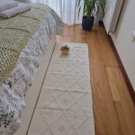 Long Cream Rug - 50x200cm - Knotted Rug