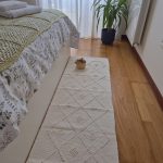 Long Cream Rug - 50x200cm - Knotted Rug