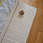 Long Cream Rug - 50x200cm - Knotted Rug