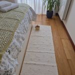 Long Runner Rug Cream - 50x200cm - Knotted Rug
