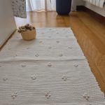 Long Runner Rug Cream - 50x200cm - Knotted Rug