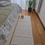 Long Runner Rug Cream - 50x200cm - Knotted Rug