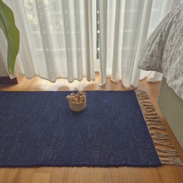 small dark blue rug 2x3ft