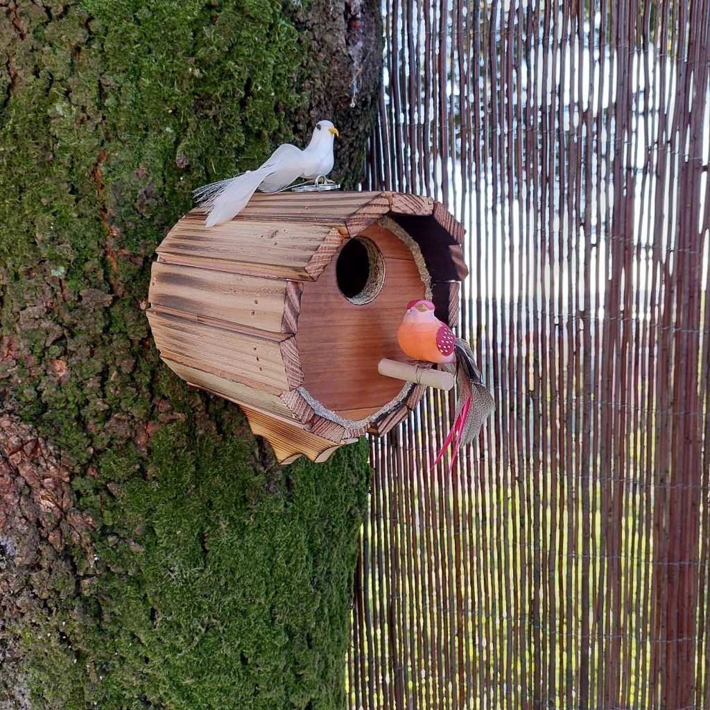 Wooden Bird Nest Small Cask PadaWorks