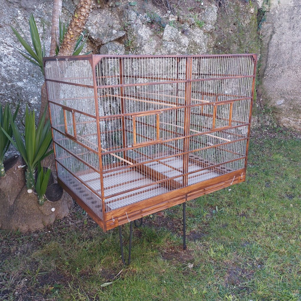 Extra Large Rectangular Bird Cage Brown PadaWorks