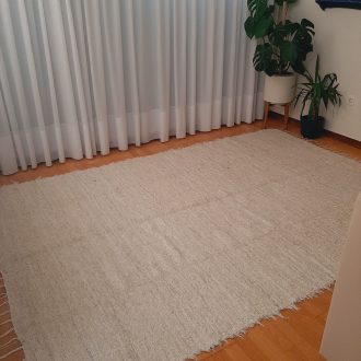 extra large cream and brown rug