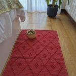 Runner Rug Red - 50x200cm - Knotted Rug