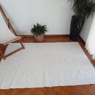large Pure white rug