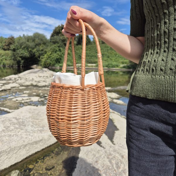 Wicker Bucket Bag