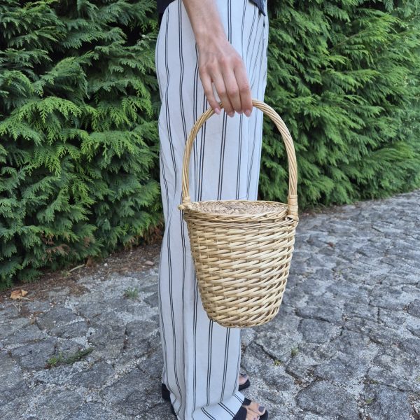 Wicker Handbag Jane Birkin Style - Small Size