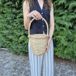 Wicker Handbag Jane Birkin Style - Small Size