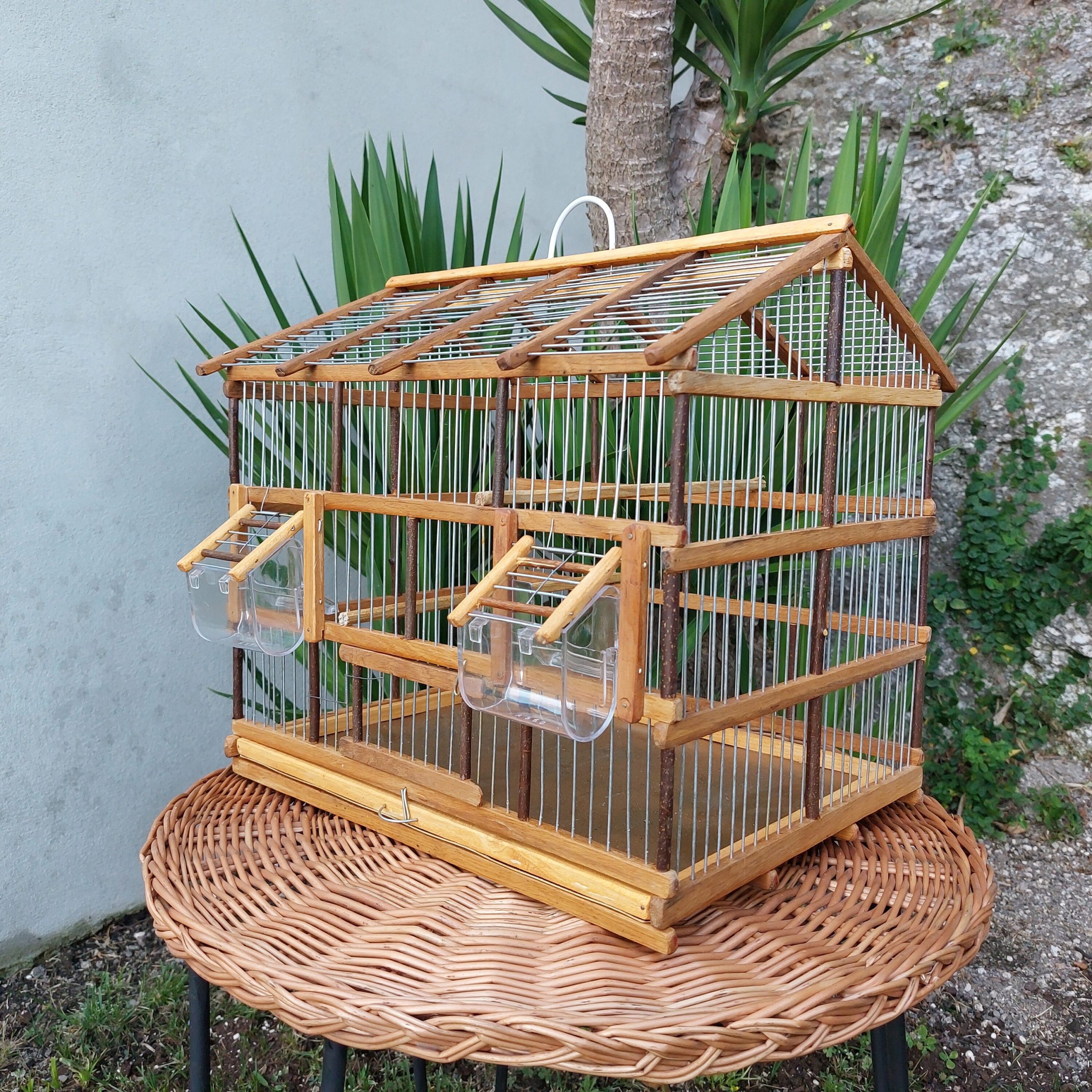 Bird Cage Natural wood