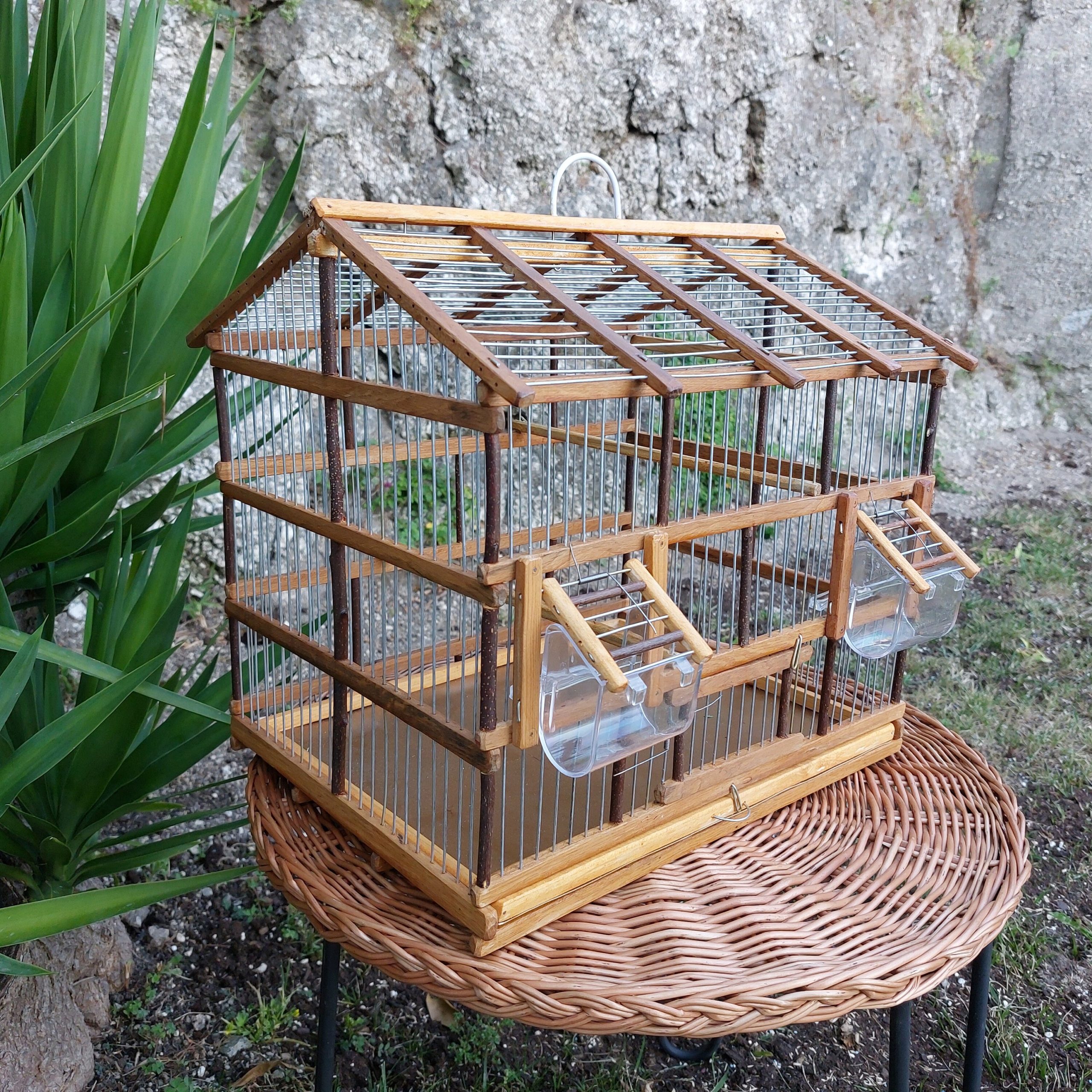 Handmade wood deals bird cages