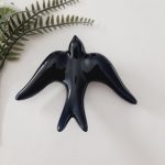 glazed black swallow large