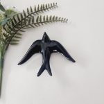 glazed black swallow medium