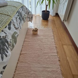 runner rug light salmon
