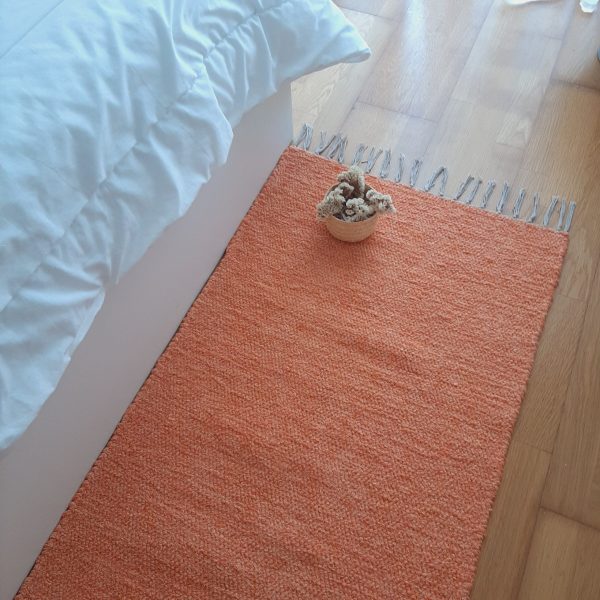 runner rug salmon 200cm
