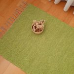 small pear green rug
