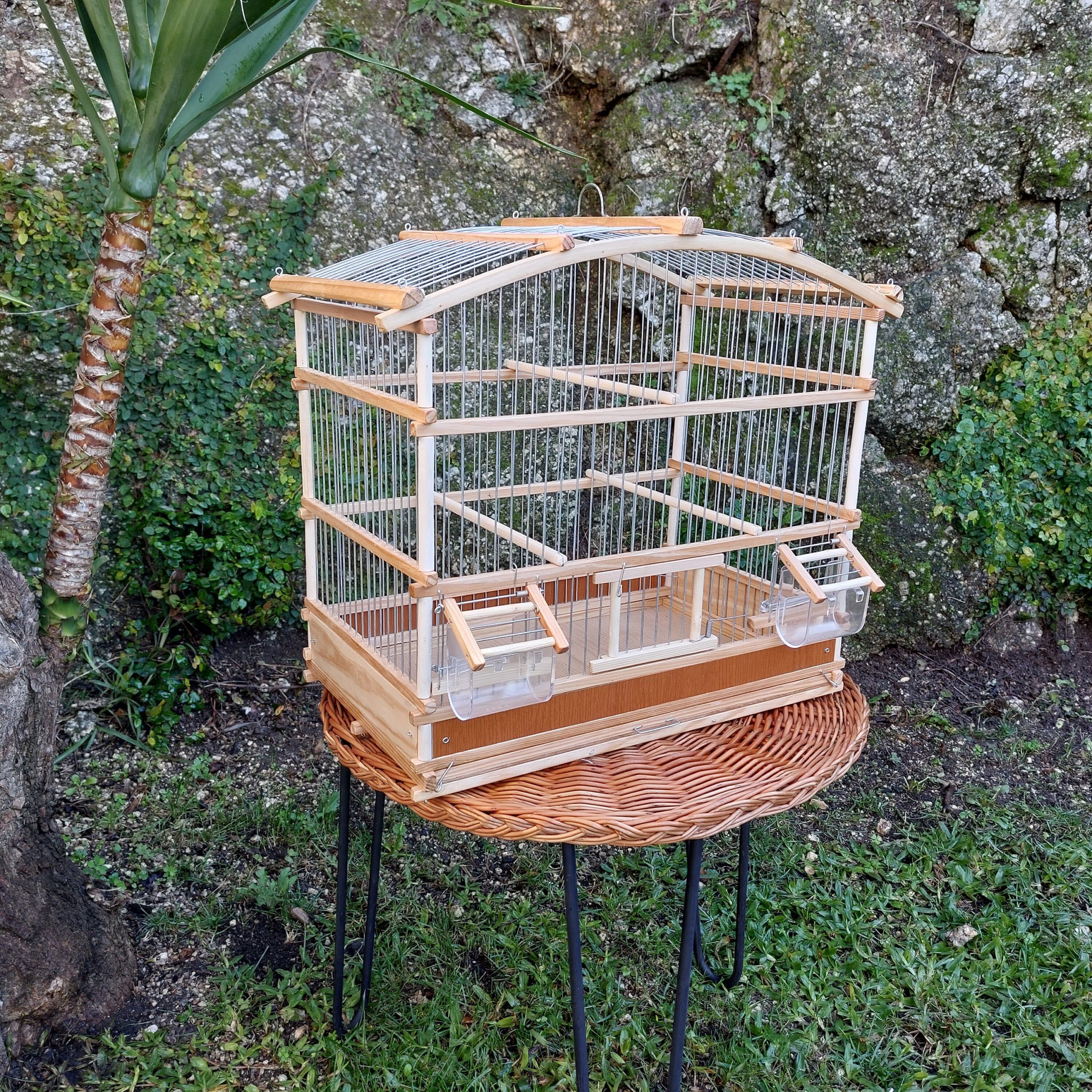 Round Bird Cage Natural PadaWorks