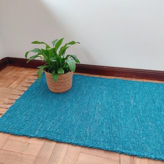 medium teal blue rug